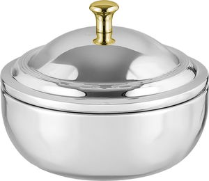 طقم تمرية ستانلس استيل السيف غاليري، 34x15x1.4 سم، 4 قطع، طوفرية، صحن نوا، صحن تغميسة - فضي ذهبي product image 2