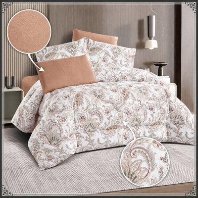 طقم لحاف قماش، 230x250 سم، نفرين، 6 قطع - متعدد الالوان product image 2