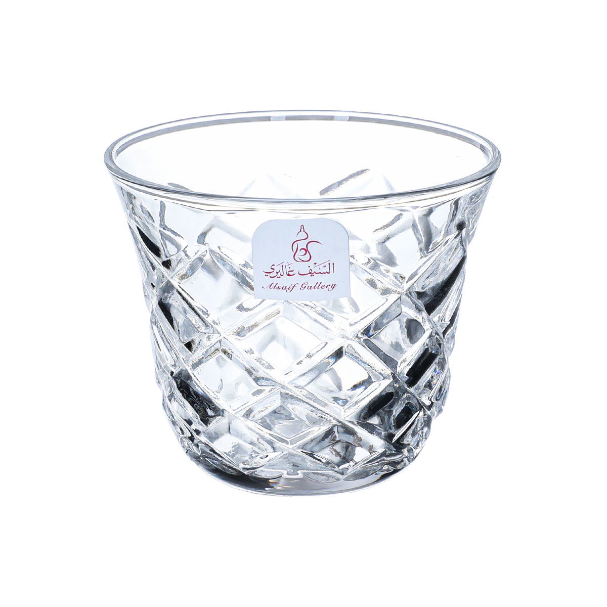 Al Saif Gallery Glass Tea and Coffee Bialat Set, 18 Pieces - Clear product image 4