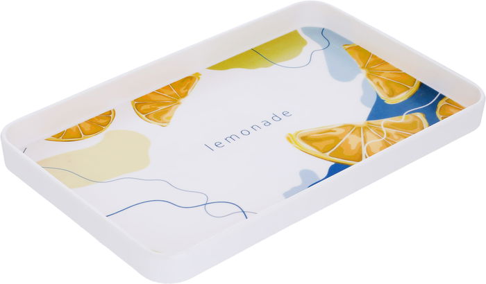Al Saif Gallery plastic serving tray, 30 x 19 x 2.7 cm, rectangle - white product image 2