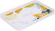 Al Saif Gallery plastic serving tray, 30 x 19 x 2.7 cm, rectangle - white product image 2