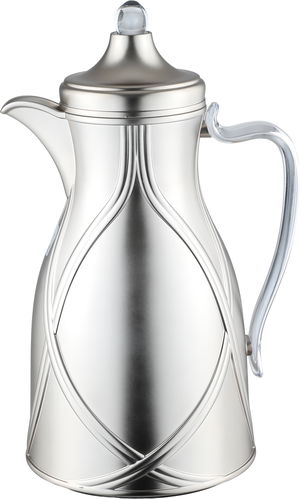 طقم ترامس طيف السيف غاليري، 0.7 / 1 لتر، 2 قطعة، خامة داخلية زجاج، يد شفاف، غطاء ضغاط - فضي product image 2