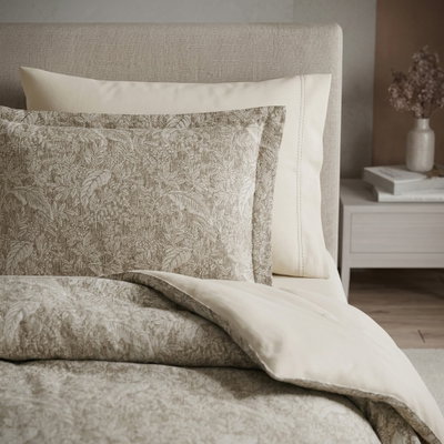 طقم لحاف ريفي مايكروفايبر، 240x260 سم، نفرين، 7 قطع - بيج product image 5