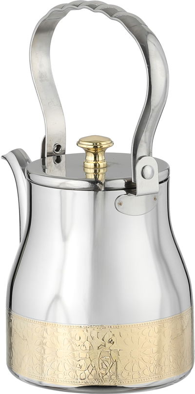 إبريق شاي ستانلس استيل السيف غاليري، 0.7 لتر - فضي ذهبي product image 2