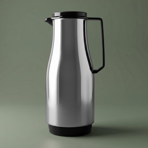 Helios thermos, 1.5 liters, glass inner container, plastic outer shell - silver black product image