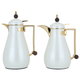 Al Saif Gallery Crystal Thermos Set, 1/0.7 litre, tofaria, thermal glass inner container, stainless steel outer shell - pearl product image 3