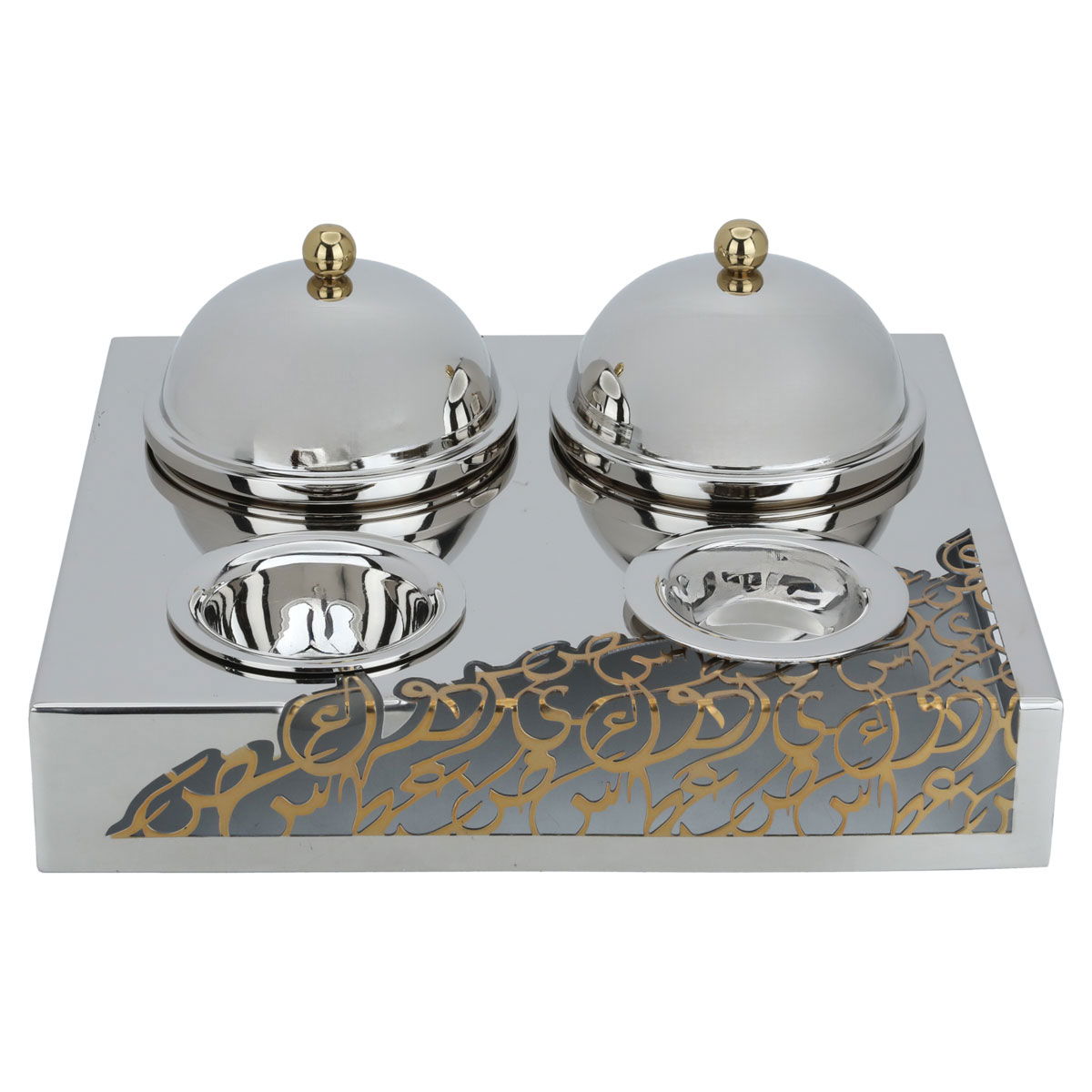 طقم تقديم أستيل السيف غاليري، 32 × 29 × 13 سم، قاعدة، 5 قطع - فضي product image