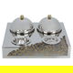 Al Saif Gallery Steel Serving Set, 32 x 29 x 13 cm, Base, 5 Pieces - Silver product image 1
