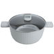 طقم قدور جرانيت روبوست، 9 قطع، بغطاء زجاج - بيج product image 2