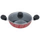قدر طبخ أستيل السيف غاليري، 24 سم، غطاء زجاج - أحمر product image 2