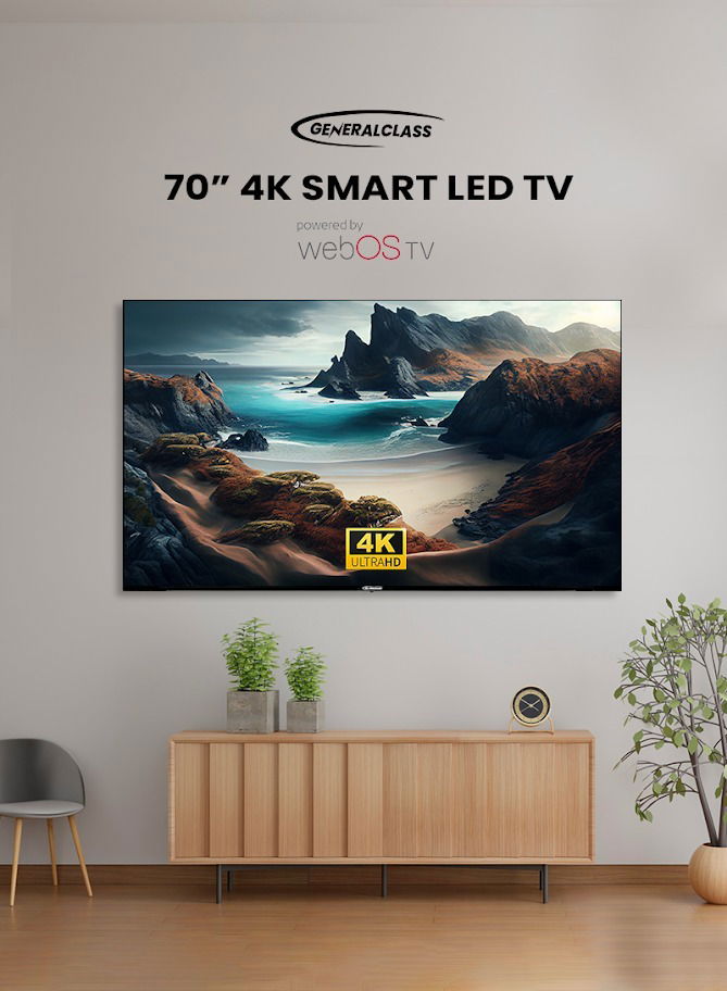 General Class Smart TV, 70 inches, 4K, LED, WebOS, GC-7024 - Black product image 5