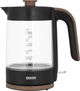 غلاية كهربائية زجاج إديسون، 1.7 لتر، 1850-2200واط، KEG0001-CE - أسود شفاف product image 1