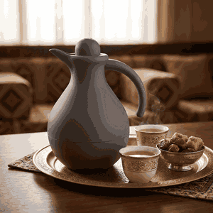 Banan Timeless Thermos, 1 Liter, Glass Interior, Push-Button Lid - Cappuccino product image 2