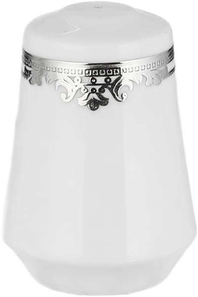طقم سفرة بورسلان ريدج، 122 قطعة - ابيض فضي product image 5