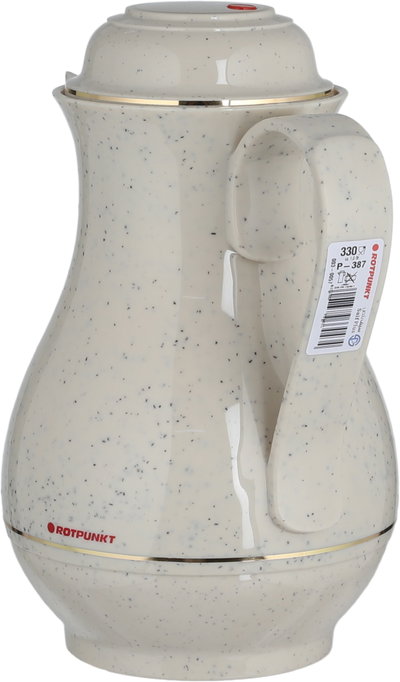 Rotpont 330 Thermos, 1 Liter, Glass Inner Container, Plastic Outer Body - Marble Beige product image 3