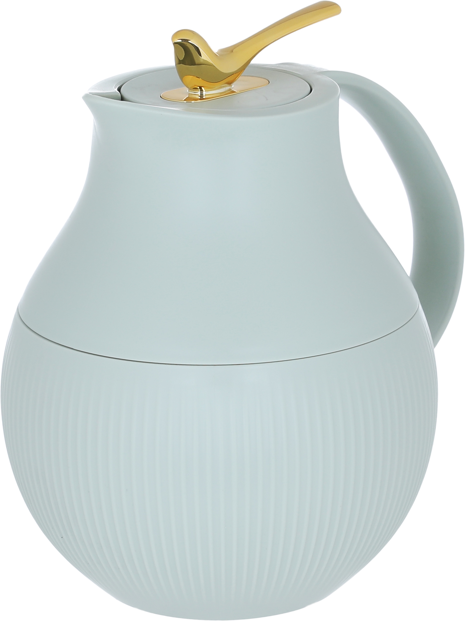 Al Saif Gallery Royal 6 thermos, 950 ml, glass inner container, plastic outer shell - light green product image 3