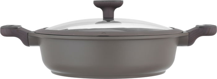 طقم قدور جرانيت وألمنيوم بغطاء زجاج روبوست، 9 قطع - بني فاتح product image 3