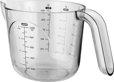 Al Saif Gallery Acrylic Measuring Cup, 1 Liter - Transparent Gray product image 5