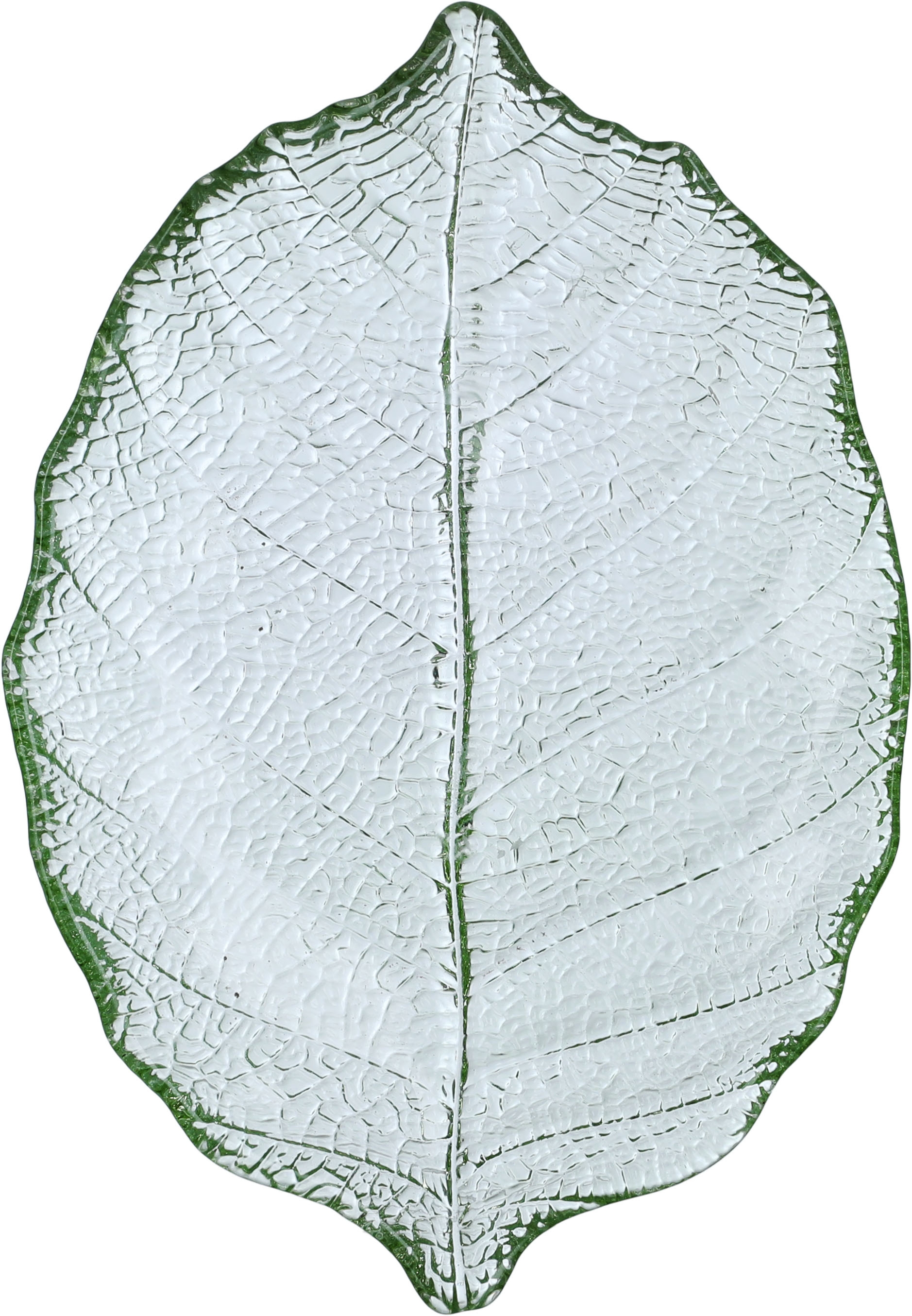 Al Saif Gallery Glass Serving Plate, 21 cm - Transparent Green product image
