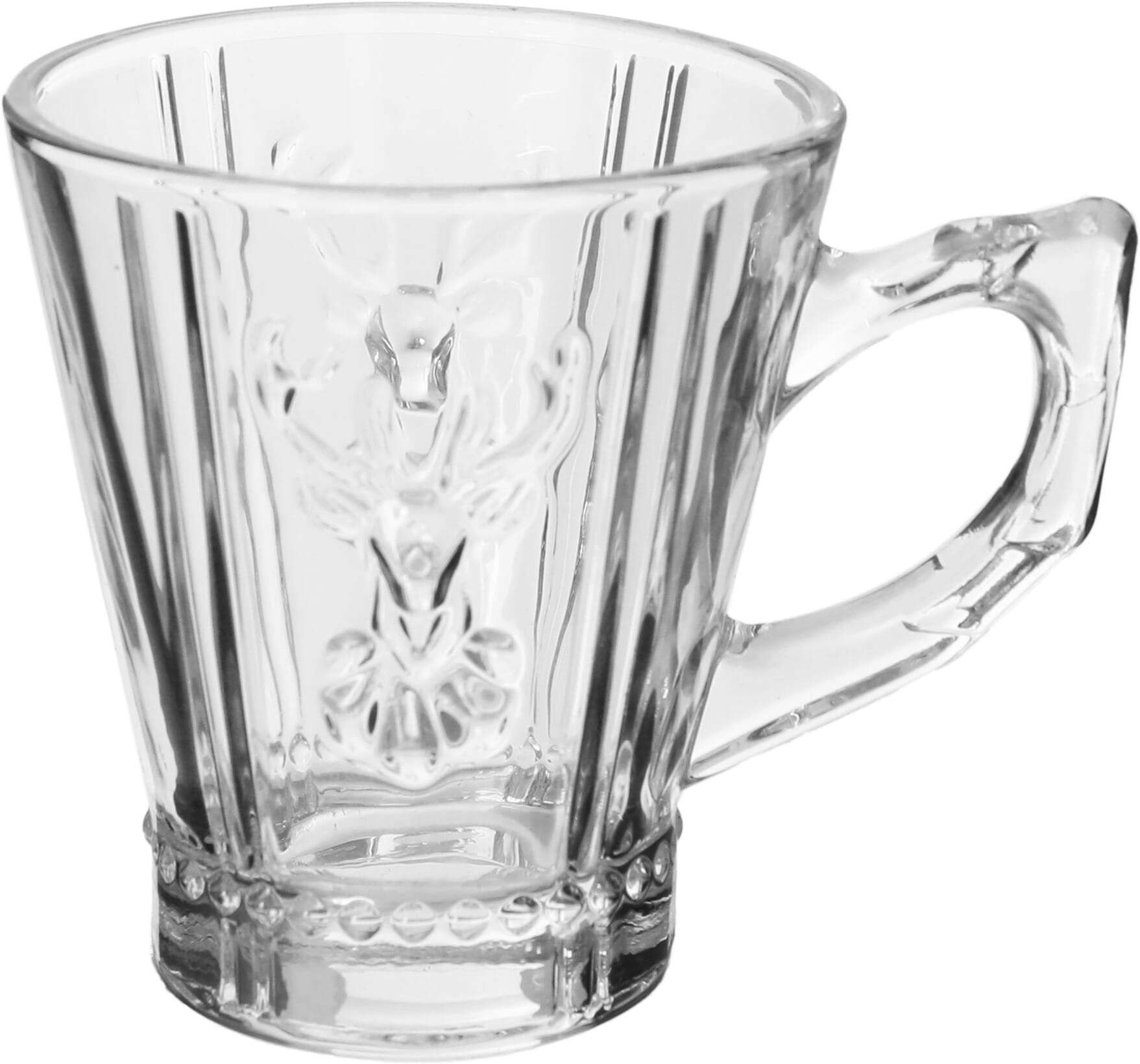 طقم بيالات شاي زجاج السيف غاليري، 6 قطع - شفاف product image 2