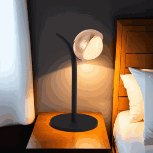 Norco Modern Aluminum Glass Lamp, 6W, 3000K, 15x30cm - Black Beige product image