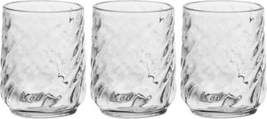 Al Saif Gallery Glass Set, 3 pieces, wavy - clear product image
