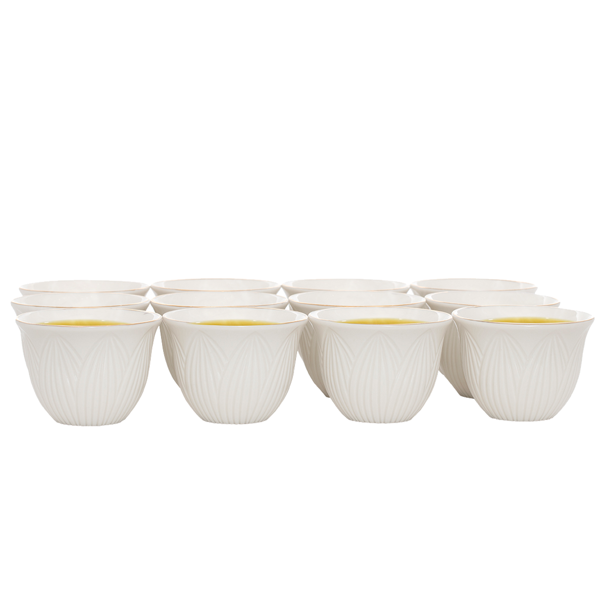 طقم فناجين قهوة بورسلان السيف غاليري، 12 قطعة - أبيض product image