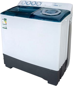 Fisher FW-P14000N1 top-loading washing machine, 14 kg, twin tub - White product image