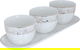 Al Saif Gallery porcelain bowl and plate set, 4 pieces - white product image 7
