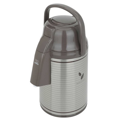 ترمس ضغاط أبو فيل ياباني السيف غاليري، 2.2 لتر، حافظة داخلية زجاج حراري، هيكل خارجي ستاينلس استيل - بني بيج product image 2