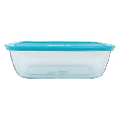 Glass oven tray with Pyrex lid, 20 x 28 cm, rectangle - transparent product image 2
