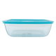Glass oven tray with Pyrex lid, 20 x 28 cm, rectangle - transparent product image 2