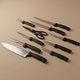 طقم تقطيع استيل السيف غاليري، 10 قطع - اسود product image 1