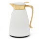 Al Saif Gallery Nebula thermos set, 1/0.7 litre, 2 pieces, thermal glass inner shell, plastic outer shell - golden white product image 2