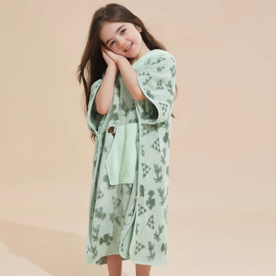كابا اطفال كورال فليس ريفي، 65×60 سم - اخضر فاتح product image 5