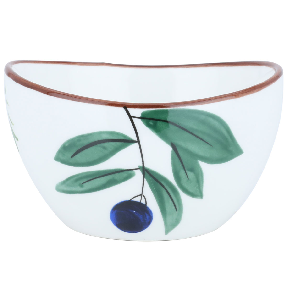 Al Saif Gallery Porcelain Bowl, 10 x 9 x 5.5 cm, fruit pattern - white product image 1