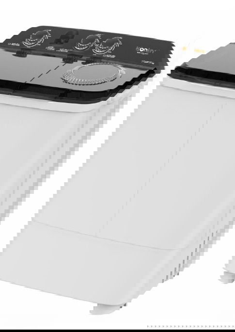 غسالة نصف أوتوماتيك كولن، تحميل علوي، 9 كجم، حوضين، 809101003 - ابيض اسود product image
