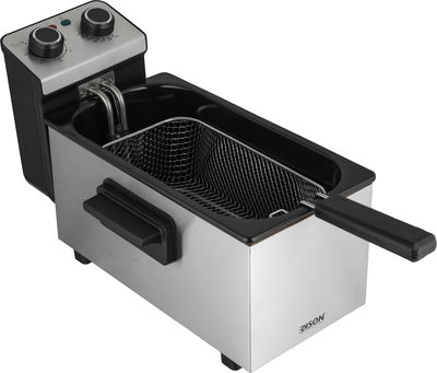 قلاية زيت عميقة ستانلس استيل إديسون، 2180-1830 واط، 130-190 درجة مئوية، T7F730F1 - أسود فضي product image 2