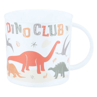 Al Saif Gallery porcelain mug, 250 ml, colorful dinosaur pattern - white product image 1