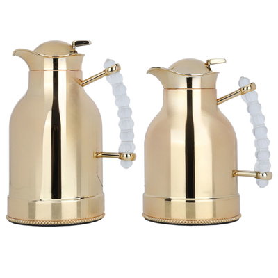 طقم ترامس استيل السيف غاليري فريدة، قطعتين، 0.7 / 1 لتر - ذهبي product image 2