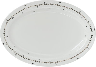 طقم سفرة بورسلان السيف غاليري، 61 قطعة، نقوشات هندسية - أبيض product image 9