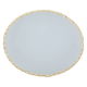 Al Saif Gallery glass sweet dish, 27 x 22 x 35 cm, gold rim - transparent product image 2