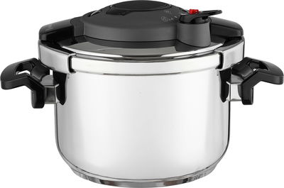 قدر ضغط ستانلس ستيل كوركماز، 10 لتر - فضي اسود product image 2