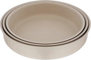 Al Saif Gallery granite trays set, 3 pieces, round - beige product image 2
