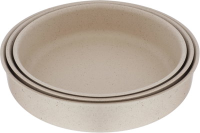 طقم صواني جرانيت السيف غاليري، 3 قطع، دائري - بيج product image 2