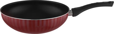 مقلاة تيفلون بغطاء زجاج السيف بلص، 26 سم، يد اسود - احمر product image 2