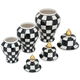Al Saif Gallery Porcelain Vase Set, 3 Pieces - Black and White product image 2