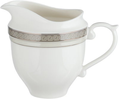 طقم تقديم سفرة بورسلان السيف غاليري، 166 قطعة، نقش فضي - أبيض بني product image 7