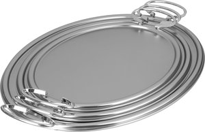 طقم طوفريات استيل السيف غاليري، 3 قطع - فضي product image