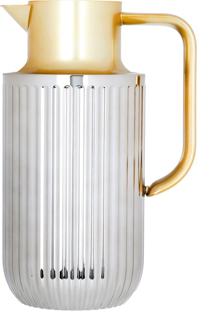 Everest Laura Thermos, Gold Handle, 1.6L, Heat-Resistant Glass Inner Material - Silver product image 2